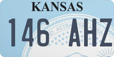 KS license plate 146AHZ