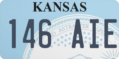 KS license plate 146AIE