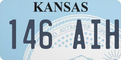 KS license plate 146AIH
