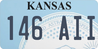 KS license plate 146AII