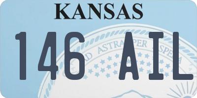 KS license plate 146AIL