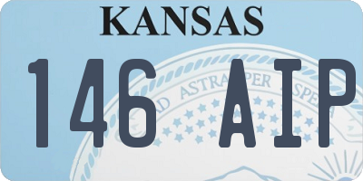 KS license plate 146AIP