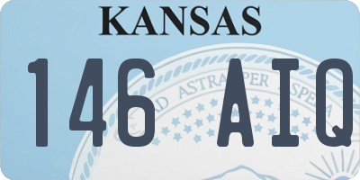 KS license plate 146AIQ