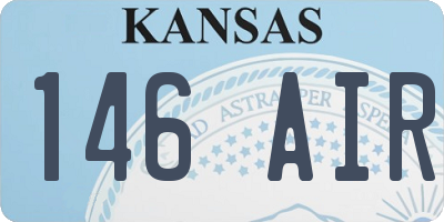 KS license plate 146AIR