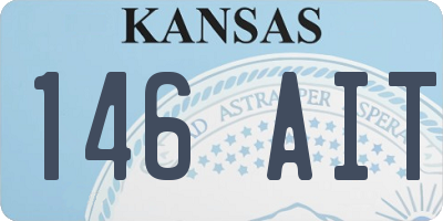 KS license plate 146AIT