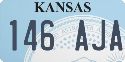 KS license plate 146AJA