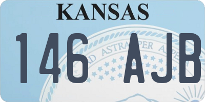 KS license plate 146AJB