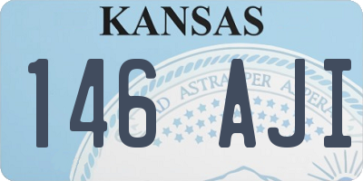 KS license plate 146AJI