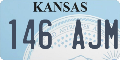 KS license plate 146AJM