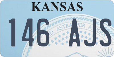 KS license plate 146AJS
