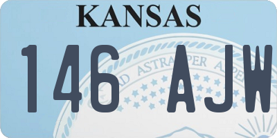 KS license plate 146AJW