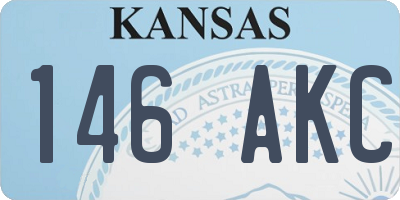 KS license plate 146AKC