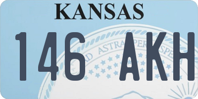 KS license plate 146AKH