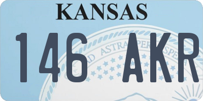 KS license plate 146AKR