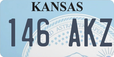 KS license plate 146AKZ