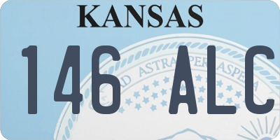KS license plate 146ALC
