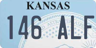 KS license plate 146ALF