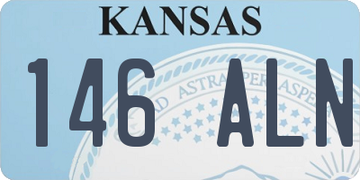 KS license plate 146ALN