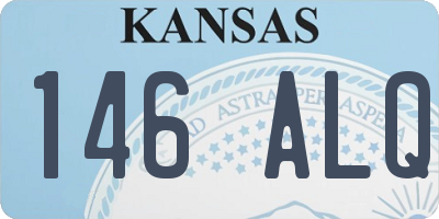 KS license plate 146ALQ