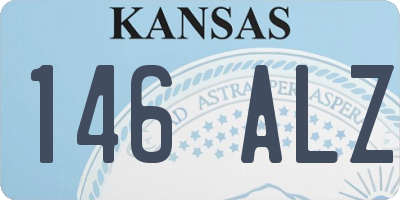KS license plate 146ALZ