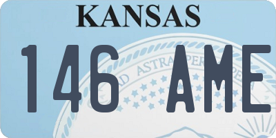 KS license plate 146AME