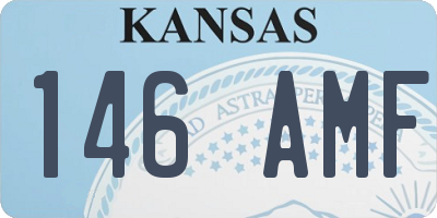 KS license plate 146AMF