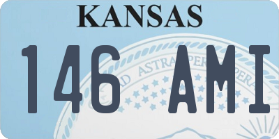 KS license plate 146AMI