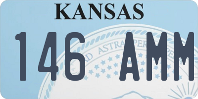 KS license plate 146AMM