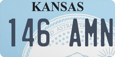 KS license plate 146AMN