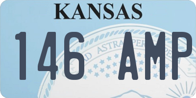 KS license plate 146AMP