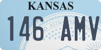 KS license plate 146AMV