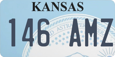 KS license plate 146AMZ