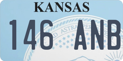 KS license plate 146ANB