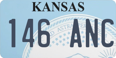 KS license plate 146ANC