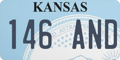 KS license plate 146AND