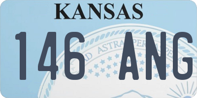 KS license plate 146ANG