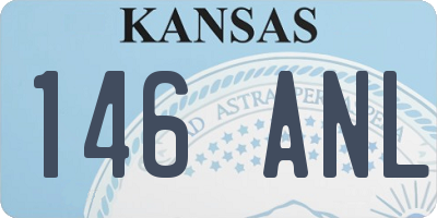KS license plate 146ANL