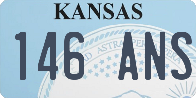 KS license plate 146ANS