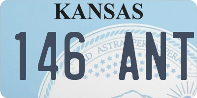KS license plate 146ANT