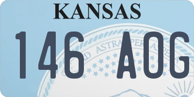 KS license plate 146AOG
