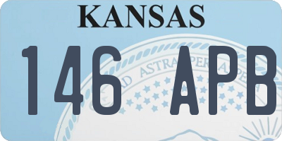 KS license plate 146APB