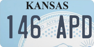 KS license plate 146APD