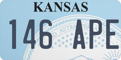 KS license plate 146APE