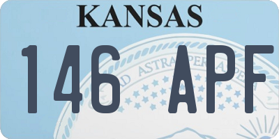 KS license plate 146APF
