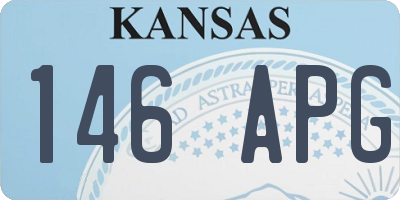 KS license plate 146APG