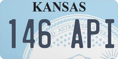 KS license plate 146API