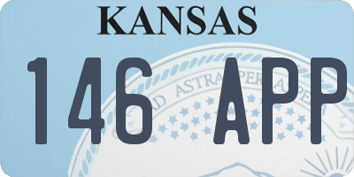 KS license plate 146APP