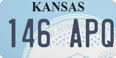 KS license plate 146APQ