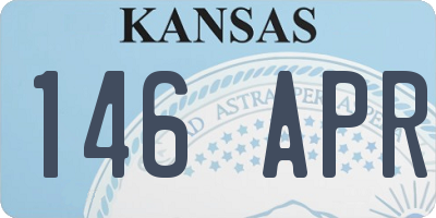 KS license plate 146APR