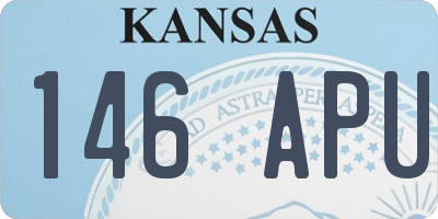 KS license plate 146APU